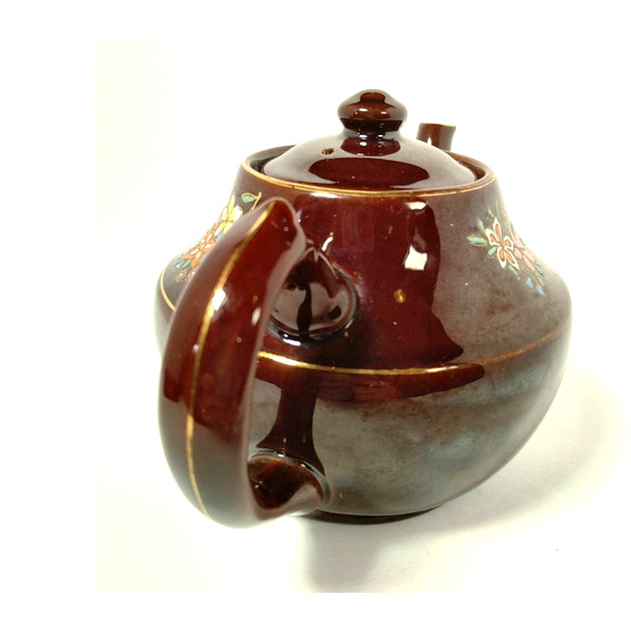 Vintage Teapot, Hand-Painted, Occupied Japan, 1945-1952, Bird Design - Picture 3 of 14